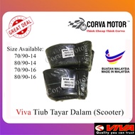 Corva Motor Viva Tube 70/90-14, 80/90-14, 70/90-16, 80/90-16 Viva Inner Tire Grade A
