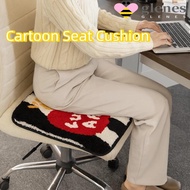 GLENES Chair Pad, Thickened Warm Seat Cushion, 45x45cm Imitation Cashmere Comfortable Cartoon Patter