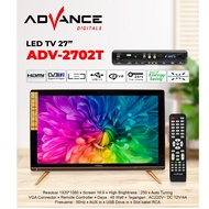 Advance TV LED Digital ADV-2702T Televisi Digital 27 inch HD DV3-T2 Tanpa STB 48 watt