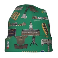 Funky Style Unisex 1pc Beanie Hat - Philly Landmarks Printed - Knitted Polyester-Elastane Blend Fash