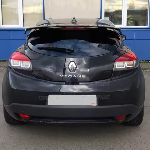 For Renault Megane 4 IV GT Sport Tourer / rs sport Spoiler ABS Carbon Fiber Look Hatchback Roof Rear