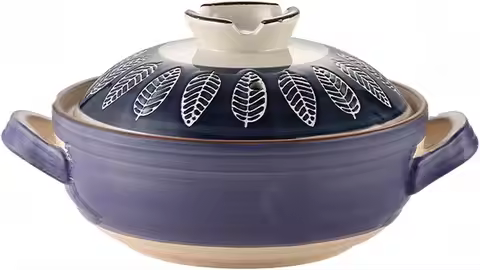 Ceramic Casserole, Japanese Clay Pot Donabe Stone Rice Pot With Lid, Earthen Pot Stockpot Ceramic Ca