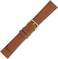Maruman 81091 Watch Band, Cow (Calf), Made in Japan, Brown, 0.7 inch (17 mm), 17-C8/G, Braun, 17mm, 