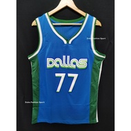 Embroidery 22/23 Dallas Mavericks #77 Luka Dončić Jersey Basketball Jersey