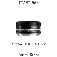 TTArtisan 27mm f2.8 Auto Focus APS-C Lens For Nikon Z Mount Mirrorless Cameras Z5 Z6 Z7 Z6II Z7II Z9 Z50 ZFC Z30