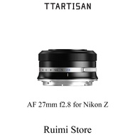 TTArtisan 27mm f2.8 Auto Focus APS-C Lens For Nikon Z Mount Mirrorless Cameras Z5 Z6 Z7 Z6II Z7II Z9