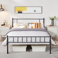 Metal Full Bed with Headboard and Footboard, Black Queen Bed Frame  Furniture Bedroom