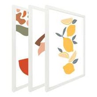 Large White Photo Frame, 30x40cm (For 28x38cm Pictures), Mdf Material, Without Picture Paper Gifts B
