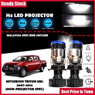MITSUBISHI TRITON MK1 2007-2014 (NON-PROJECTOR) Headlight Lampu Kereta Car LED Mini Projector H4 LED