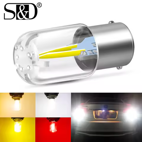 1pc 1156 BA15S led P21W 1157 BAY15D Led Bulb P21/5W LED R5W R10W COB Car Turn Signal Lights Reverse 