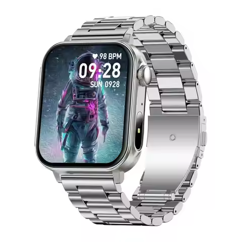 P80 Sports Smart Watch Men With Flashlight 1.83 Inch IPS HD Screen BT Calls Heart Rate Blood Oxygen 