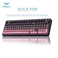 AULA F99 for Office and Gaming Keyboard Customized Mechanical Keyboard The Three Mode Wired/2.4G/Blu