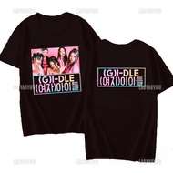 Gidle Members Miyeon Minnieee Soyeon Yuqi Shuhua Printed T-shirt - Fashionable Top for Fans