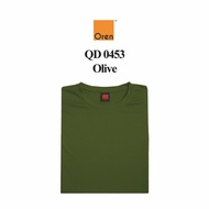 Oren Sport QD0453 Olive NTMY.os Quick Dry Cool Fit Microfiber Unisex Round Neck Breathable Jersey