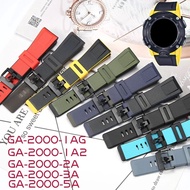 24mm Resin Strap For Casio PROTREK GA2000 PRG-600 PRW-6600 PRG-650 Men's Sports Waterproof Rubber Ba