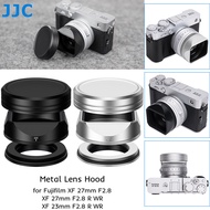 JJC Lens Hood for Fujifilm Fuji XF 23mm F2.8 R WR & XF 27mm F2.8 R WR & XF 27mm F2.8 Lens, Metal Squ