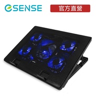 Esense Esense E-C11 Cold Light Five-Fan Notebook Cooling Pad Suitable for 12~17 inch Notebook 5-Stag