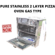 BEST BUY TOP OVEN 2 LAYER OVEN 12x12 CAN FIT UP TO 10 PIZZA GAS TYPE PURE STAINLESS ON HAND WITH TEMPT GAUGE WITH FREE STAINLESS TONG / PINAPATONG SA GASUL / WALANG KASAMANG BURNER