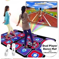 JGD Dual Player Dance Mat TV Game Dancing Pads for Computer TV with 2 Game Controller AV Ouput (Engl