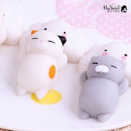 [MIYI]  Cute Cartoon Cat Squishy Toy Stress Relief Soft Animal Squeeze Toy Gift