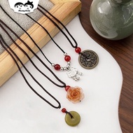 Ethnic Necklace Jade PendantELEGAN Lucky Necklace KLG01 Jade Necklace