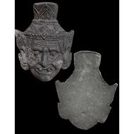 Thai Lanna Amulet Black Phra Lersi Head Temple Packaging unworn Master Lp Jued Lp Chuet Wat PodeTiSe