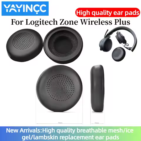 YAYINCC 1 Pair Replacement memory foam Ear Pads Pillow Cushion Cover For Logitech Zone Wireless Plus