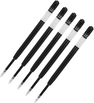 Westcott Gel Pen Refills Black Pack of 5 | G2 Gel Pen Refills M 0.7 mm in 5 Refill Pack | Compatible