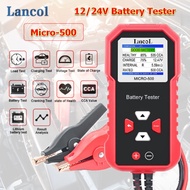 Lancol Micro 500 12 / 24V Car Moto Battery Tester 40 to 3000CCA Cranking Charging Motorcycle Battery