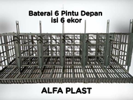 Kandang baterai ayam petelur plastik pintu 6 isi 6 ekor