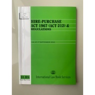 HIRE-PURCHASE ACT 1967 (ACT 212) & REGULATIONS
