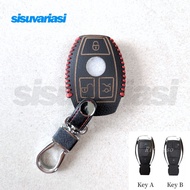 Mercy Mercedes Leather Remote Key Case Cover ABCES Class GLA GLC GLE GLK CLA