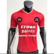 Logo Embroidery Sponsor Velvet Jersey Retro Football Jersey LFC Home 1985