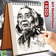 MARIER Drawing Notepad, Flip-up 30Sheets/60Pages Art Sketchbook, Thickening A4/8K/16K/32K/A3 Kraft P