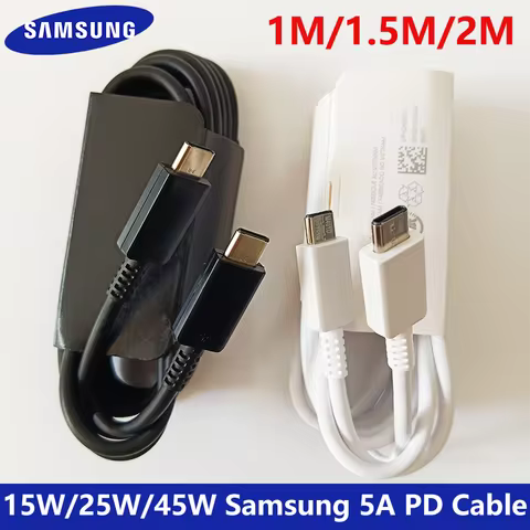 15W 25W 45W Original Samsung PD USB C Super Fast Charging Type C Cable For Galaxy S26 Ultra S25 S24 