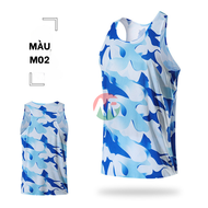 Áo Chạy Bộ Thể Thao Áo Singlet Ba Lỗ Họa Tiết Chạy Bộ Marathone Thấm Hút Thoáng Mát Novice Running A