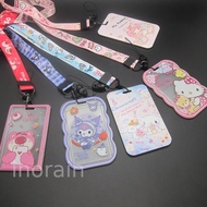 Hard Casing Ezlink Card Holder + Lanyard Office ID Staff Pass Holder My Melody Kuromi Cinnamoroll Do