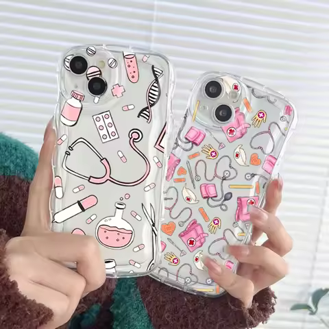 Nurse Medical Medicine Health Heart Phone Case for IPhone 13 12 11 14 15 Pro XS MAX 7 Plus Mini Doct