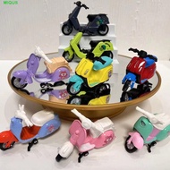 MIQUS Motorcycle Model, Vehicle Toy Cartoon Mini Motorcycle, Home Decor Cute Electric Scooter Metal 