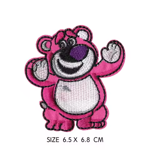 Cartoon Lotso Strawberry Cloth Paste squirrel Couple Clothes Decoration Iron on Patches Embroidery P