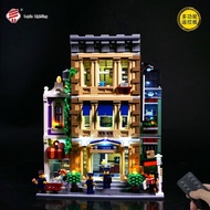 DIY Building Block Lighting Compatible Lego Street View Series 10278 Police Station Building Block R