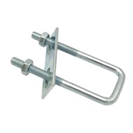 Galvanized Right Angle U-Shaped Bolt U-Shaped Screw M6M8M10M12 Square Tube Buckle Baffle Pipe Clamp 