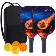 Pickleball Paddles Fiberglass Surface Pickleball Set with Pickleball Rackets Pickleball Paddles Set 