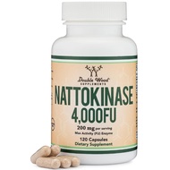 Double Wood Nattokinase Supplement 4000 FU Servings 120 Capsules (Derived from Japanese Natto) Syste