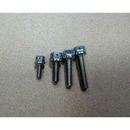 🌟POSH White Iron Titanium Plated Screw M4 M5 Series M5x10 M5x15 M5x20 M5x25 M5x30🌟