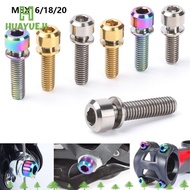 HUAYUEJI Fixed Bolt TC4 Accessories Titanium with Washer Bicycle Stems Screws