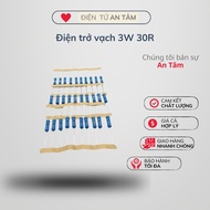 Bar Resistor 3W 30R 1% Genuine Copper Pin combo 10 Electronics Peace Of Mind