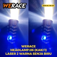 Werace Headlamp Led H6 D2 Laser 2 Colors Dusk Blue Dual Color Hi Low White Yellow Devil