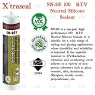 [Fresh Stock] X'traseal SN-501 100% RTV Neutral Silicone Sealant Glass Silicone Silicon