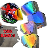 Tsr Ram4 Gracshaw G818 Visor Siang Malam Crystal Clear Red Titan Purple Siang malam Revo Semi Smoke